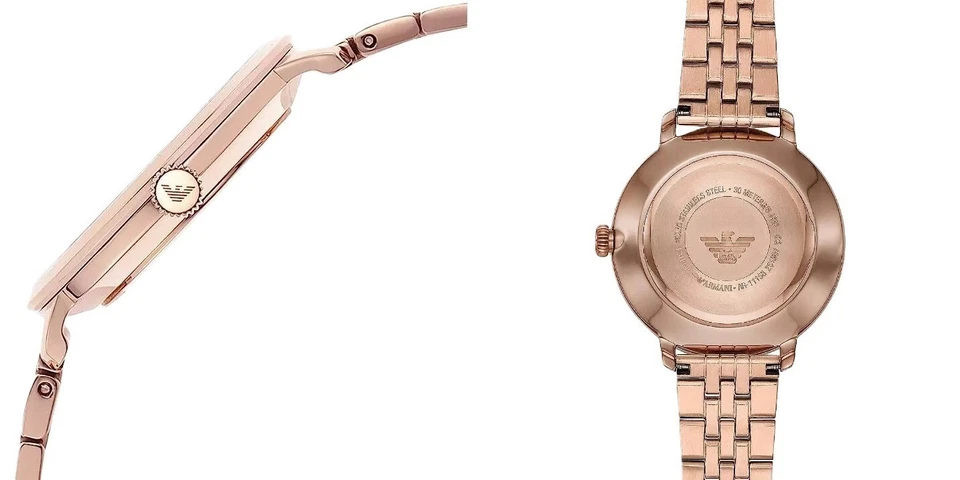 Emporio Armani Modern Slim Ladies Rose Gold Watch AR11158 - Image 2 of 4
