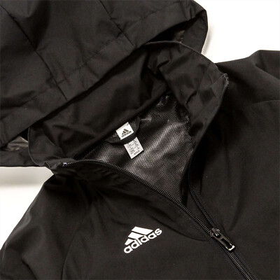 Adidas Condivo 20 Soccer Rain Jacket Boys Full Zip Black Hoodie