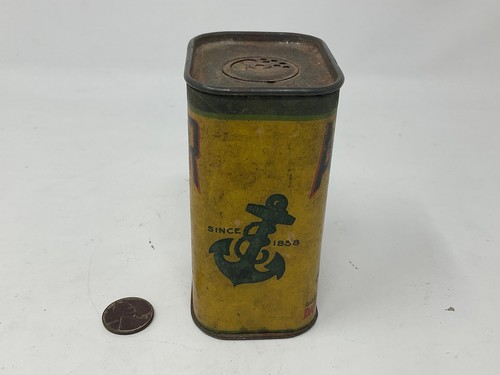 Vintage Anchor Spice Tin. Vintage Spice Can Tin. David G. Evans St. Louis - Picture 4 of 5