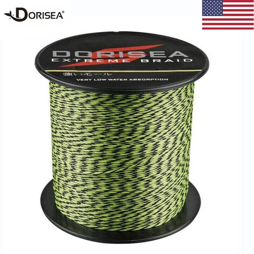 Dorisea 100M-2000M Spotted Extreme PE Dyneema Braided Fishing Line 6LB-300LB US