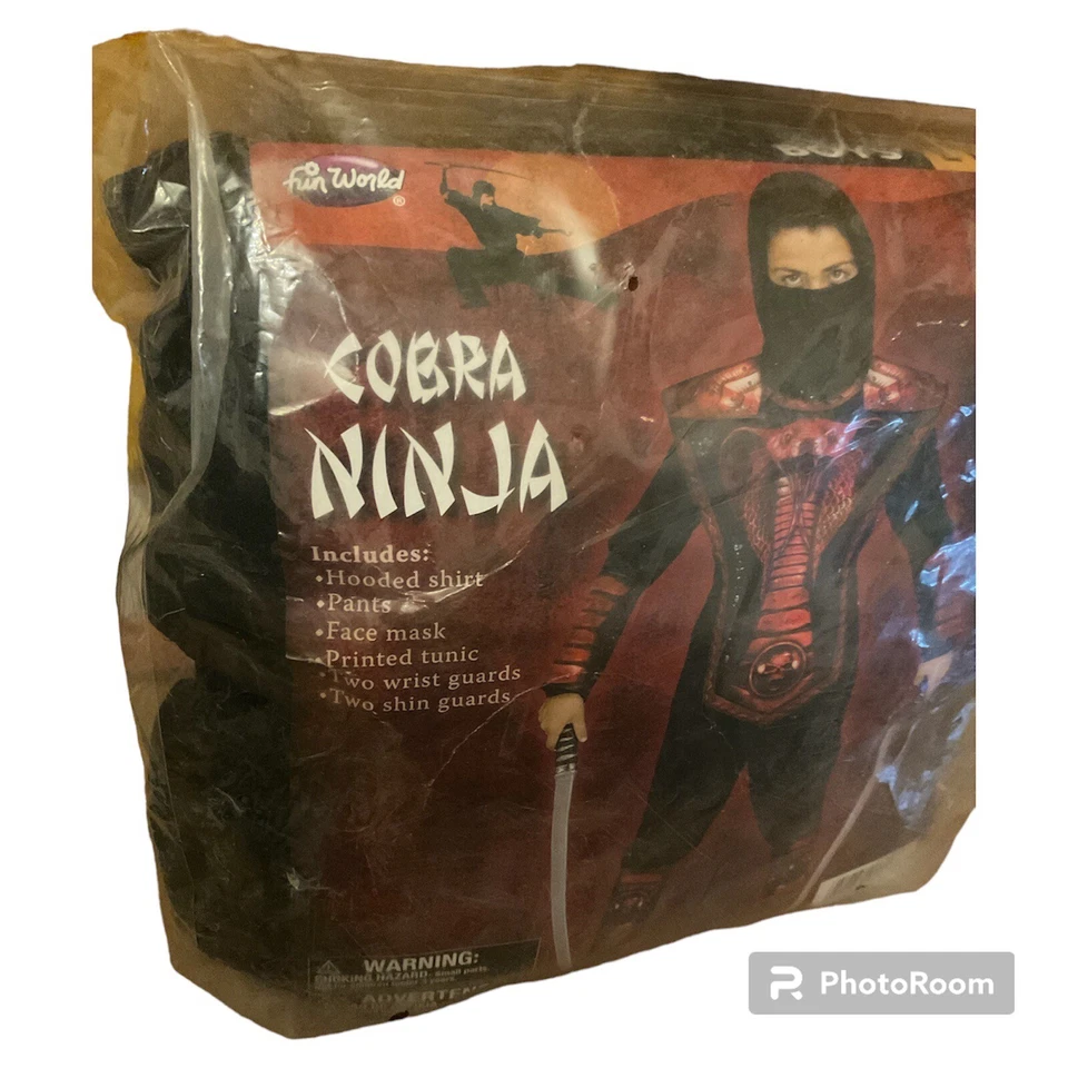 Disfraz de Halloween Cobra Ninja Niños Talla L 10/12 Cosplay Artes Marciales Foto 3 de 3