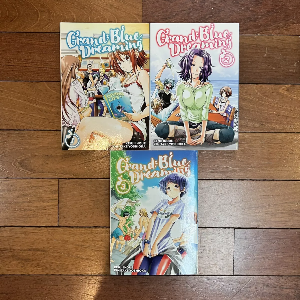 Set of 3 Grand Blue Dreaming manga books in English vol. 1-3