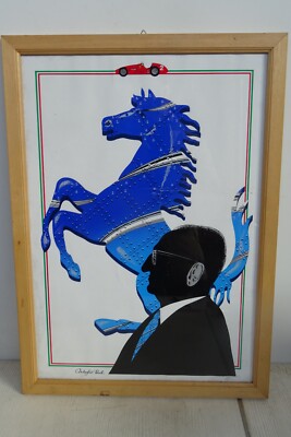 1984 Enzo Ferrari Hand Printed Screen Print Frame Number 26 of 98
