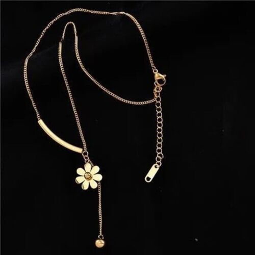 Lindo Collar Margarita, Collar Flor Margarita Dorado 18K Collar Margarita - Imagen 4 de 5