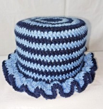 Klorollenhut Klohut Badezimmer Deko Retro - modern blau -hellblau (50)