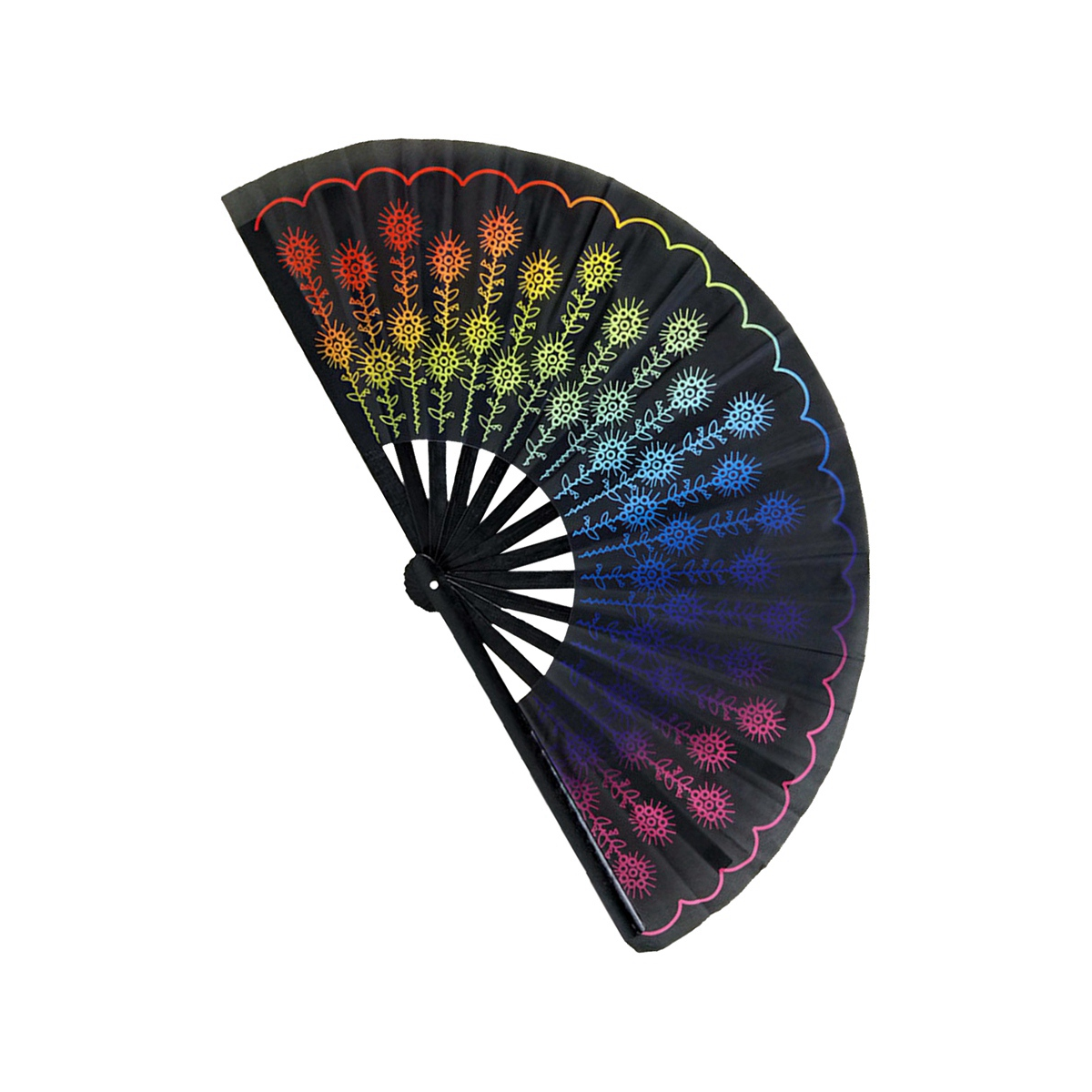 Handheld Nylon Cloth Foldable Hand Fan Festival Decoration Craft Party8543 6032595107363 eBay