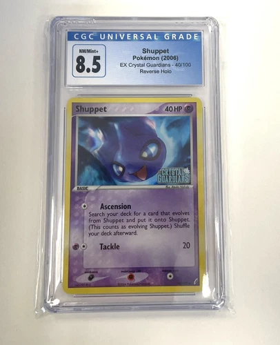Pokemon EX Crystal Guardians Shuppet Reverse Holo 40/100 CGC 8.5 NM+