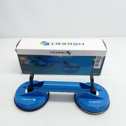 Produktbild von Högert Technik Heavy Duty Doppelsaugheber – 80 Kg Tragkraft, 2x 120 Mm Saugnapf, Für Glas, Fliesen & Glatte Oberflächen
