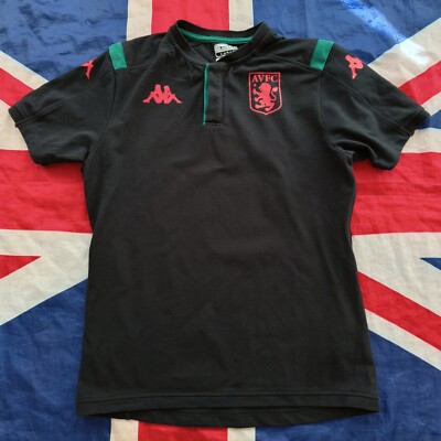 Aston Villa Football Cotton Shirt Jersey Kappa Size L