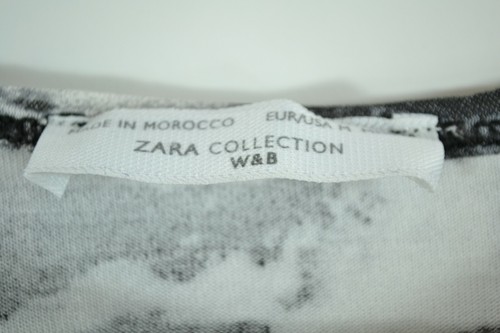 Zara Collection Top Womens Black/White Size M - Picture 5 of 10