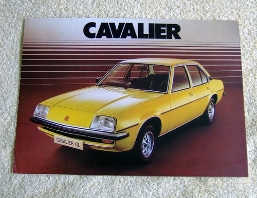 Vauxhall Cavalier Mk1 fold-out brochure 1975 inc Coupe & Saloon