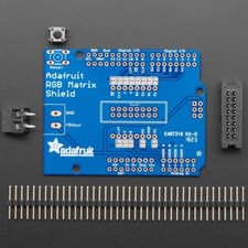 Adafruit RGB Matrix Shield for Arduino Uno, Mega, LED RGB Matrix Panels, 2601