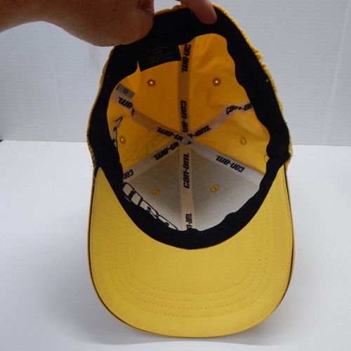 Can Am OEM gelb & schwarz Logo Baseballkappe nicht verstellbar Trainingsmütze Herren S/M - Bild 7 von 13