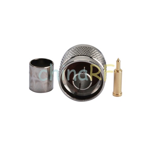 10pcs N Connector with Dust Cap N Male Crimp Plug Connector for LMR400 RG8 Cable - Picture 4 of 8