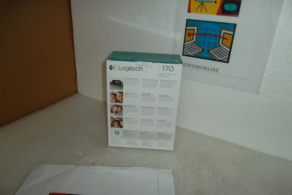 LOGITECH C170 Webcam 5MP USB 2.0 Mic 1024x768 30fps Clip On V-U0026 960-000880 - Image 3 of 4