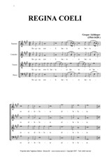 REGINA COELI LAETARE - Aichinger - SATB Choir - PDF WILL BE SENT BY EMAIL