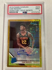 Cam Reddish 2019 Panini Signature - Gold Infinite #209 PSA 9 Rookie Serial# 3/10