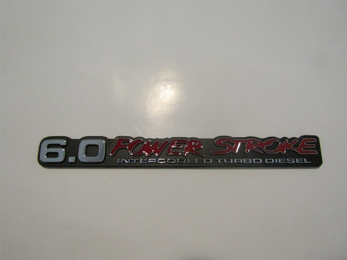 2 Genuine 7.3L POWER STROKE SUPER DUTY Fender Emblems Fa Fits F250 F350 Chrome E