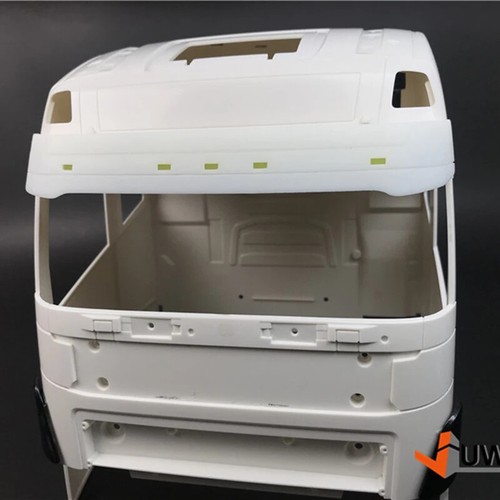 LED Simulation Plastic White Sun Visor for 1/14 Tamiya RC Truck VOLVO FH16 56360 - 第 6/9 張圖片