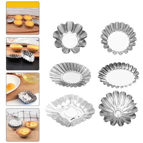 5 Count Edelstahl -Chrysanthemenform Tortenschalenform Eierkuchen - 第 2/12 張圖片