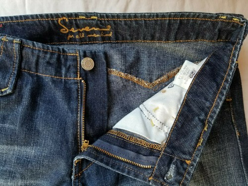 Seven 7 For All Mankind Women's Sz 29 / L31.5 Faded Creased Medium Pocketless - Picture 7 of 7