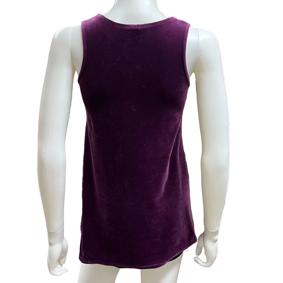 Camiseta sin mangas de terciopelo púrpura Copper Key para mujer talla 7 (N10315) Foto 4 de 4