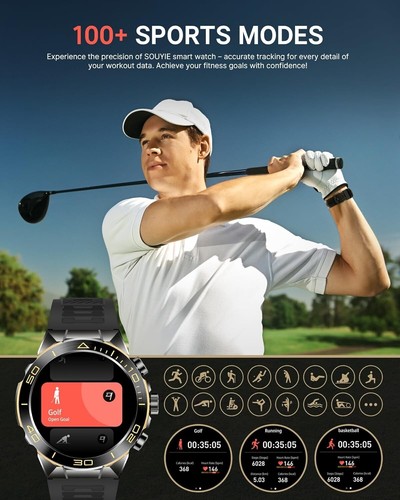 Android Smart Watch - Heart Rate Blood Oxygen - Heart Rate, Sleep, Oxygen Sensor - Picture 5 of 9
