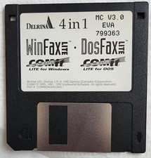 Delrina 4 In 1 WinFax Lite DosFax Lite 3.5 Floppy Disk