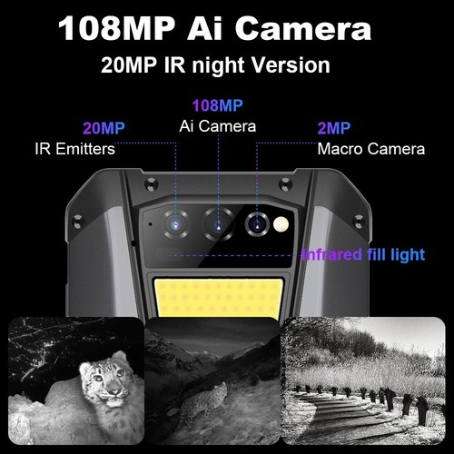 Unihertz Tank 22000mAh 90Hz IP68 Phone 108MP+20MP Night Vision Face ID 8GB+256GB - Picture 8 of 15