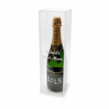 Clear Wine Bottle Gift Presentation Case World's Best Mum Mothers Day Present