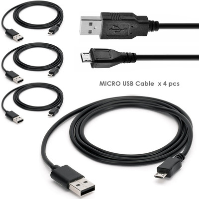 4 x pcs Micro-USB to USB Cable fit Sony Ericsson, Xperia, Ion, Advance, Miro, Ti
