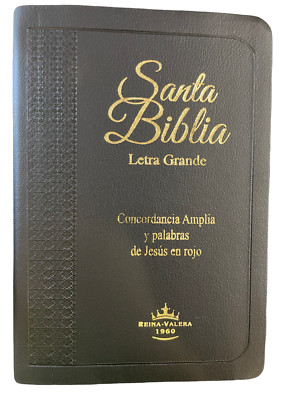 Biblia Letra Grande Tamaño Manual RVR 1960, Imitación Piel Con Índice