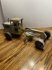 Vintage 1970s Made In USA Tonka Toys Road Grader Pressed Steel Toy