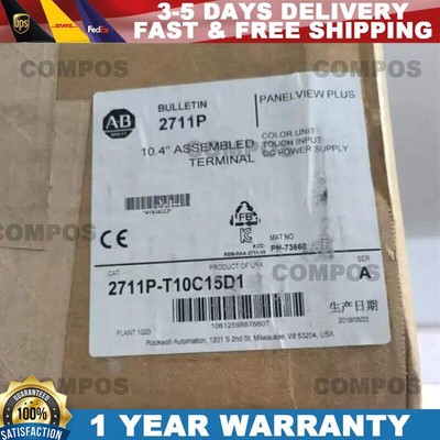 2711P-T10C15D1 AB REV. E PanelView Plus 1000 Touch Terminal Spot Goods NEW