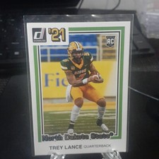 2021 Panini Chronicles Donruss Draft Picks Trey Lance #34 RC Rookie Green Foil