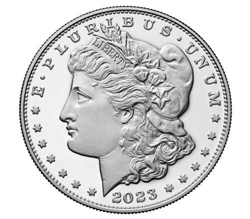 Moneda de prueba dólar de plata Morgan 2023 (S) (23XF) - Imagen 4 de 5