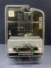 Greenlight Black Bandit 1987 Plymouth Gran Fury Green Machine #0003