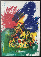 1964 Walasse Ting 1 centesimo di vita litografia arte Joan Mitchell opera d'arte astratta