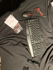 Red Dragon Gaming Essentials Keyboard And Mouse S101-3 MMO Gift Gamer PC Black