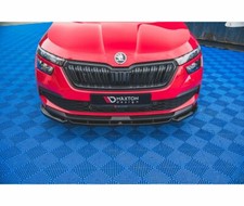 CUP Spoilerlippe SCHWARZ für Skoda Kamiq Frontspoiler Spoilerschwert Lippe V1 