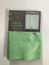 Golden Original Sage Cindrela Faux Silk Window Panel W/Rod Pocket 55x84 NEW!