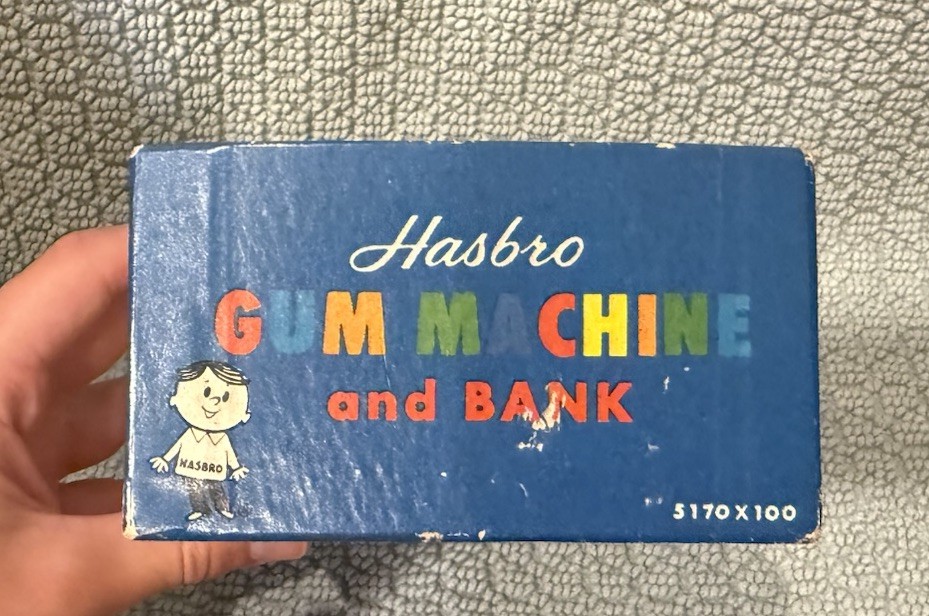 Vintage 60s Hasbro Chiclets Gum Machine And Bank