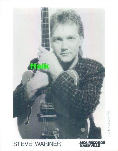 Press Photo: STEVE WARINER 8x10 B&W 1988