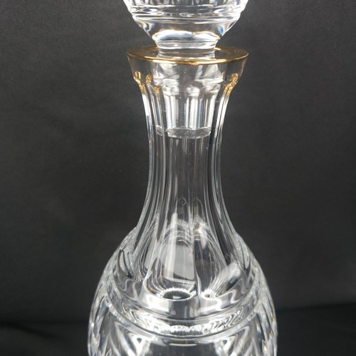 Vtg Waterford Marquis Hanover Gold Crystal Decanter & Stopper Hand 24k Gold, NEW - Picture 4 of 13