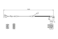 1X Bosch 0 986 594 002 Sensor Raddrehzahl FüR VW Audi Skoda