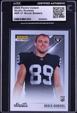 2024 Panini Instant Studio Brock Bowers ROOKIE #SR-37 CGC AUTH