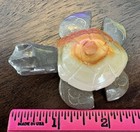 Vintage Hand Carved Ecuador Stone Turtle Figurine Onyx Calcite Alabaster Sea Tur — photo 8