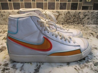 Nike Blazer 77 Infinite Mid White Kumquat Mens 8 Swoosh DA7233-100 Clean Lmtd