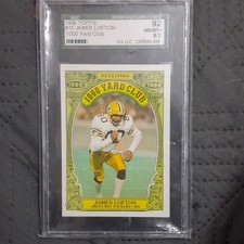 1986 Topps James Lofton 1000 Yard Club #15 SGC 8.5 Green Bay Packers Football
