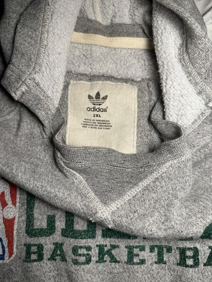 Adidas Boston Celtics Hoodie Mens Extra Large Black HD Sweatshirt - Image 3 of 4